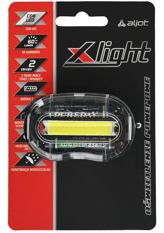5905247012616_LAMPA PRZÓD X-LIGHT COB LED 60lm (JY-006AF-1) 2xAAA BATERIE ODBLASKv2.jpg