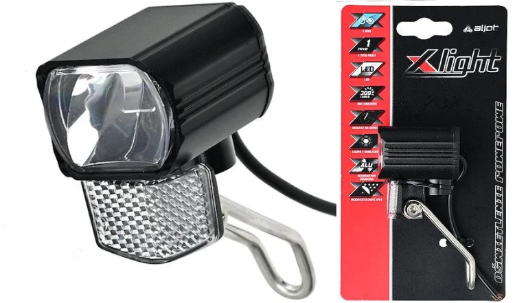 5905247015327_LAMPA PRZÓD X-LIGHT E-BIKE XC-297E 1 LED, 300LM, ODBLASK.jpg