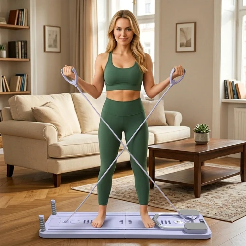 5905186157584_ZESTAW DO ĆWICZEŃ DESKA WIELOFUNKCYJNA 12w1 LED FITNESS PILATES JOGA DOMOWY REFORMER TRENAŻER TRENING W DOMU + EKSPANDERY RP26v2.webp