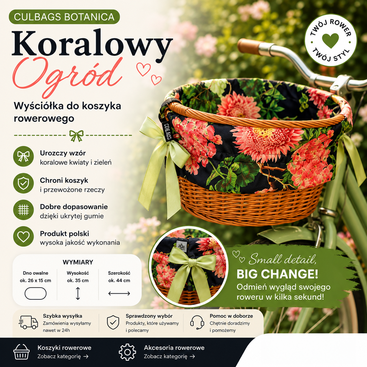 CULBAGS Botanica Koralowy Ogród