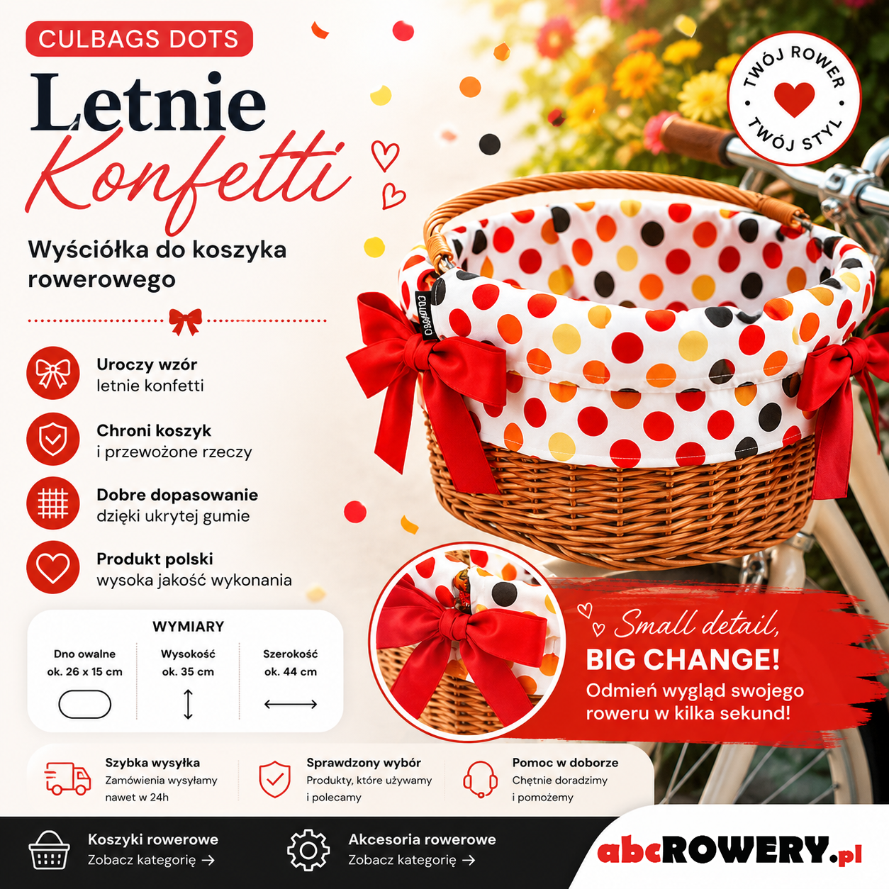 CULBAGS DOTS Letnie Konfetti
